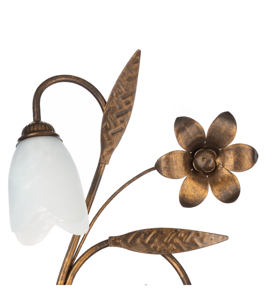 APPLIQUE 2 LUCI ONLI "SONIA" BRONZO E14